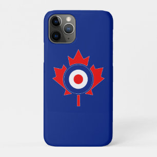 Coque Case-Mate Pour iPhone Roundel de feuilles d'érable canadiennes Mod BLEU