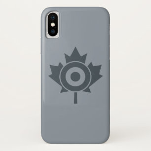 Coque iPhone X Roundel Mod de feuille d'érable canadienne