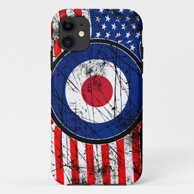 Coques Case-Mate iPhone Roundel Mods USA - Scooter cible (Dos)