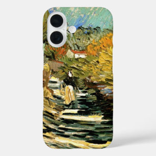 Coque Pour iPhone 16 Route à Saint-Remy, Figure féminine de Vincent van