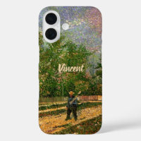 Route de Paris avec paysan par Vincent van Gogh