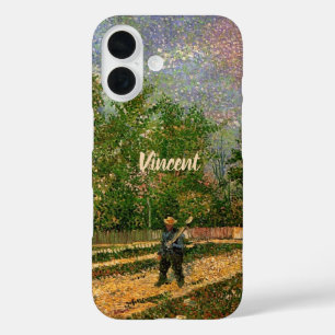Coque Pour iPhone 16 Route de Paris avec paysan par Vincent van Gogh