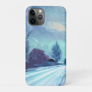 Case-Mate iPhone Case Route d'hiver à Dusk avec arbres nus