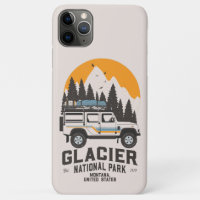 Route du parc national du Glacier vintage Montana