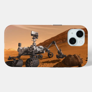Coque Pour iPhone 15 Rover Curiosity Du Laboratoire Scientifique Mars.
