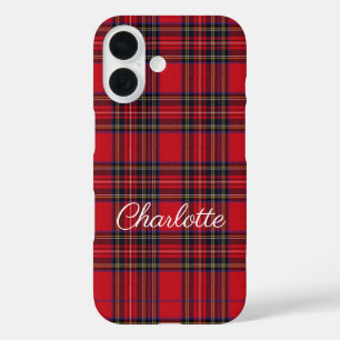 Coque Pour iPhone 16 Royal Stewart Tartan Red Plaid
