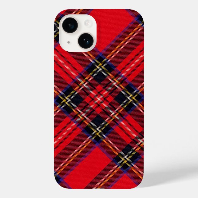 Coques Case-Mate iPhone Royal Stewart tartan rouge noir plaid (Verso)