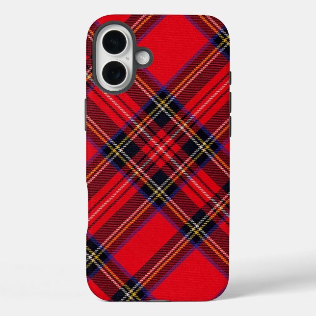 Coques Case-Mate iPhone Royal Stewart tartan rouge noir plaid (Verso)