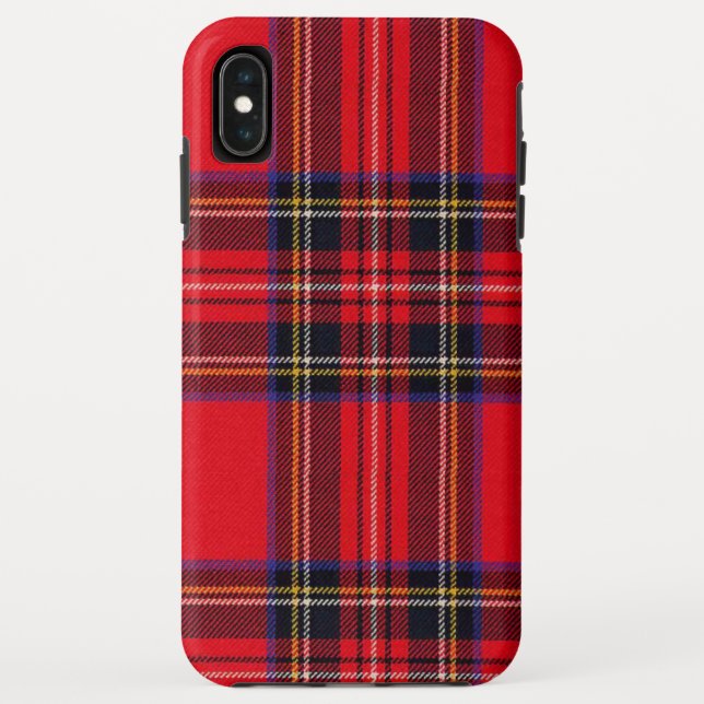 Coques Case-Mate iPhone Royal Stewart tartan rouge noir plaid (Dos)