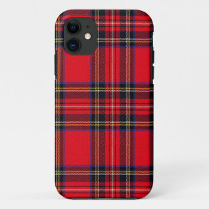 Etui iPhone Case-Mate Royal Stewart tartan rouge noir plaid