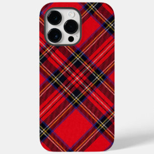 Coque Pour Pour iPhone 14 Pro Max Royal Stewart tartan rouge noir plaid