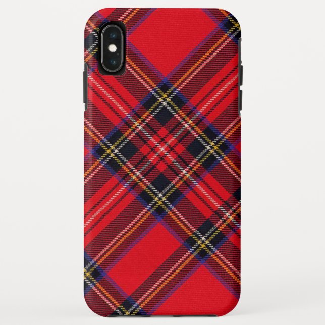 Coques Case-Mate iPhone Royal Stewart tartan rouge noir plaid (Dos)