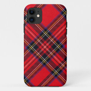 Etui iPhone Case-Mate Royal Stewart tartan rouge noir plaid