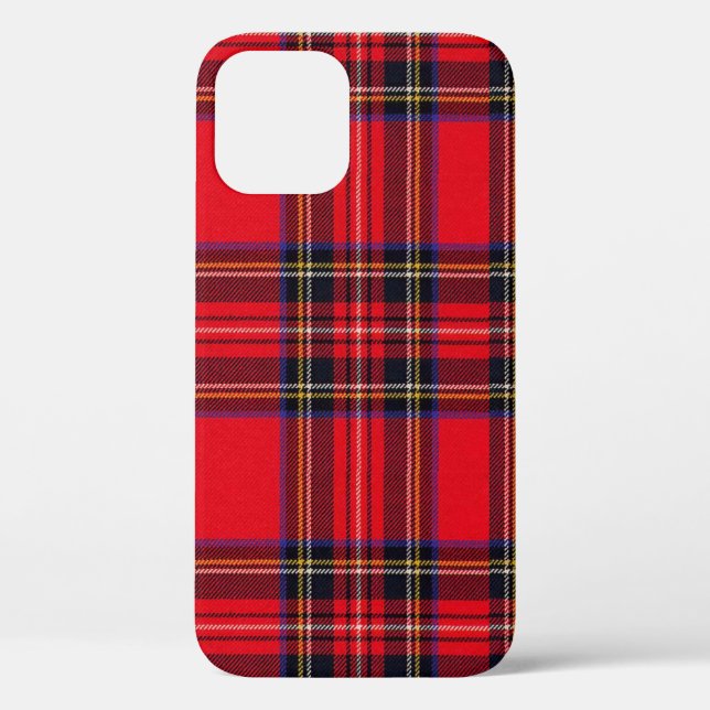 Coques Case-Mate iPhone Royal Stewart tartan rouge noir plaid (Verso)
