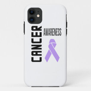 Coque iPhone 11 Ruban Lavande de Sensibilisation au Cancer (tous l