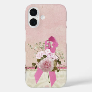 Coque Pour iPhone 16 Ruban rose avec Rose