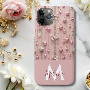 Case-Mate iPhone Case ruban rose girly monogramme moderne