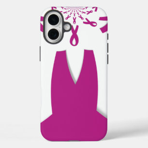 Coques iPhone 16 Plus Rubans rose Cancer du sein Sensibilisation Art Imp