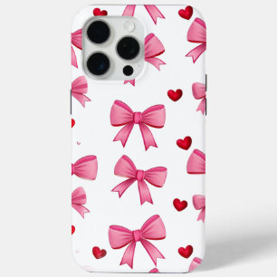 Coque iPhone 15 Pro Max Rubans roses