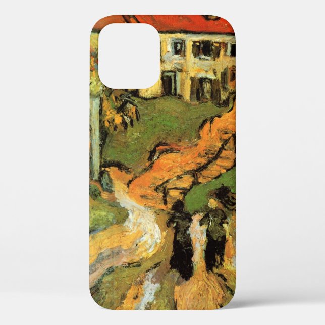 Coques Case-Mate iPhone Rue et escaliers du village d'Auvers, personnages (Verso)