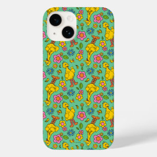 Coque Pour iPhone 14 Rue Sésame   Big Bird & Little Bird Motif
