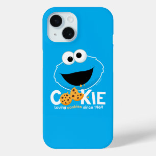 Coque Pour iPhone 15 Rue Sésame   Cookie Monster Lookies