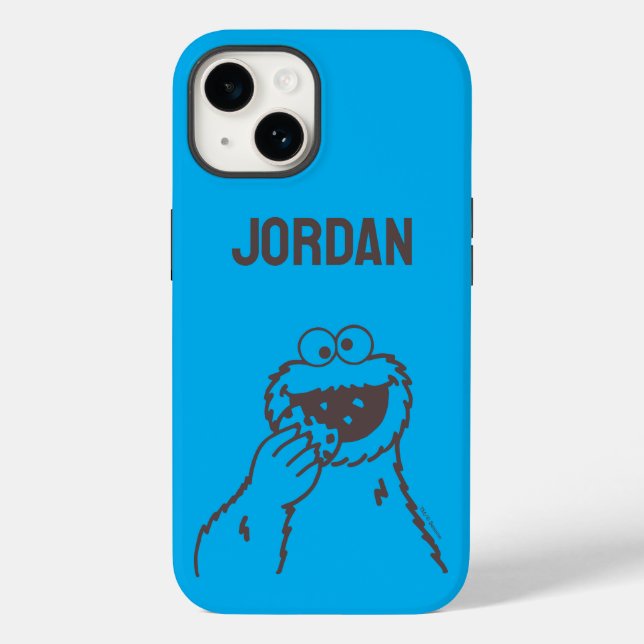 Coques Case-Mate iPhone Rue Sésame | Cookies Monster Bright | Ajouter un n (Verso)
