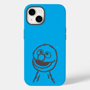 Coque Pour iPhone 14 Rue Sésame   Lumière de Grover