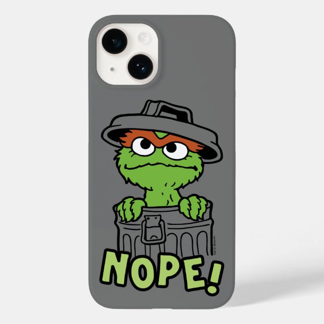 Coques Case-Mate iPhone Rue Sésame | Oscar le Grouch Nope! (Verso)