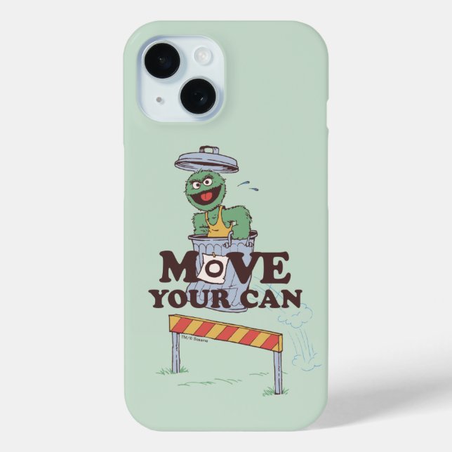 Coques Case-Mate iPhone Rue Sésame | Oscar the Grouch Move Your Can (Verso)