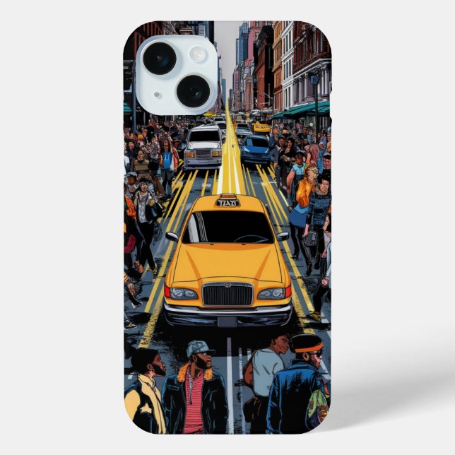 Coques Case-Mate iPhone Ruée dans les rues de New York (Verso)
