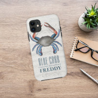 Russe Bois Océan Faune Mer Crabe Bleu Nautique