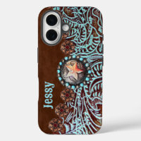 Russe Brown Turquoise Cowboy Pays de l'Ouest