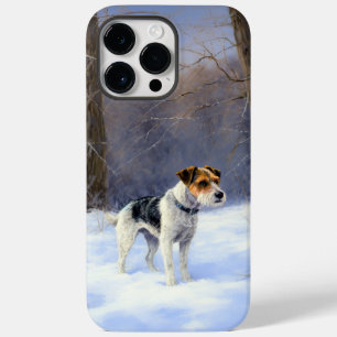 Coque Pour Pour iPhone 14 Pro Max Russell Terrier Laisser neiger Noël