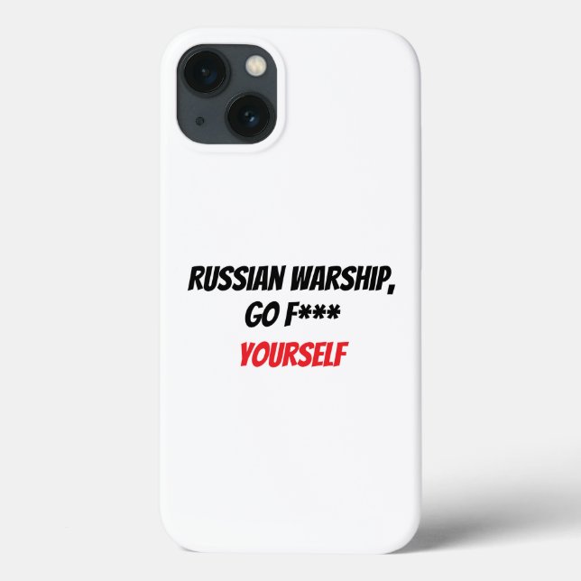 Coques Case-Mate iPhone Russian Warship, go f*** yourself (Verso)