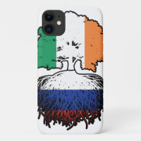 Russie Russie Irlande drapeau des racines d'arbre