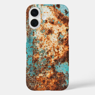 Coque Pour iPhone 16 Rust Style and Blue Patina