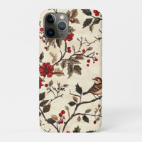 Rustic Bird et Poinsettia Motif de Noël (22)