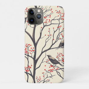 Case-Mate iPhone Case Rustic Bird et Poinsettia Motif de Noël (5)