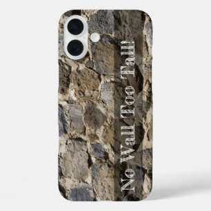 Coques iPhone 16 Plus Rustic Rock Wall Texture Modèle photo