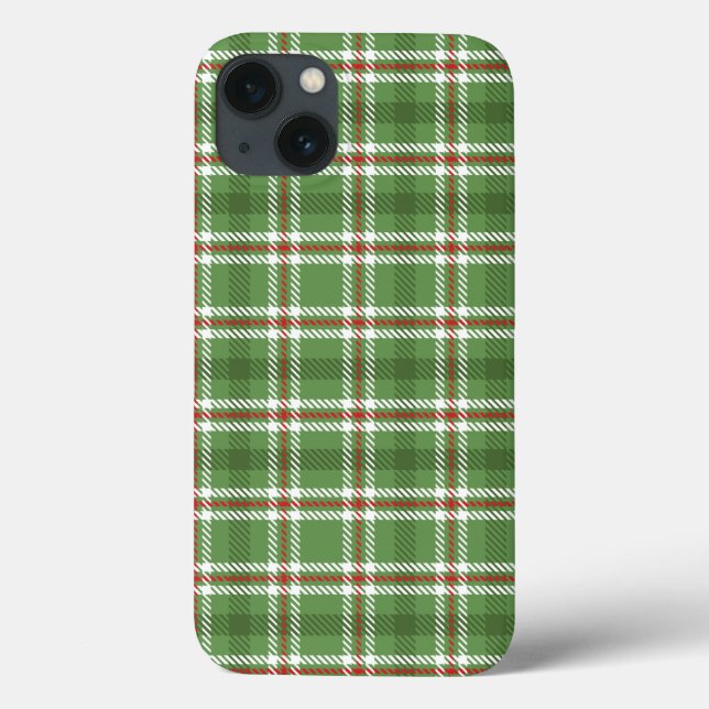 Coques Case-Mate iPhone Rustique Simple Vert Agritourisme Pays Plaid (Verso)