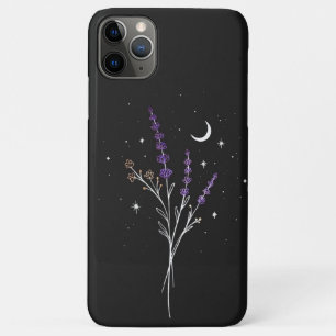 Case-Mate iPhone Case Rustique violet floral & lune Coque-Mate iPhone