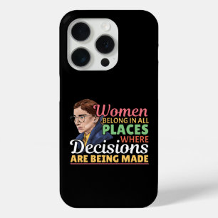 Coque iPhone 15 Pro Ruth Bader Ginsburg avocate féministe Juge
