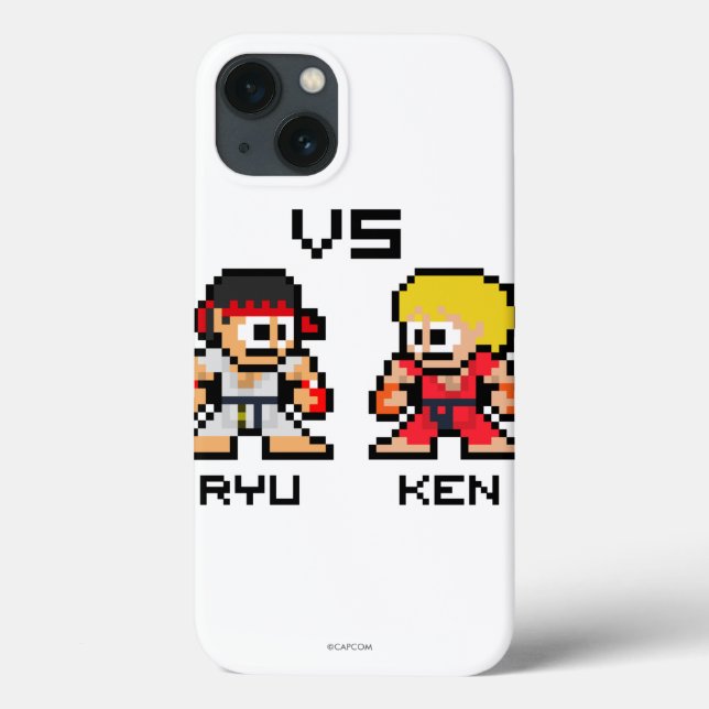Coques Case-Mate iPhone Ryu VS Ken 8 bits (Verso)
