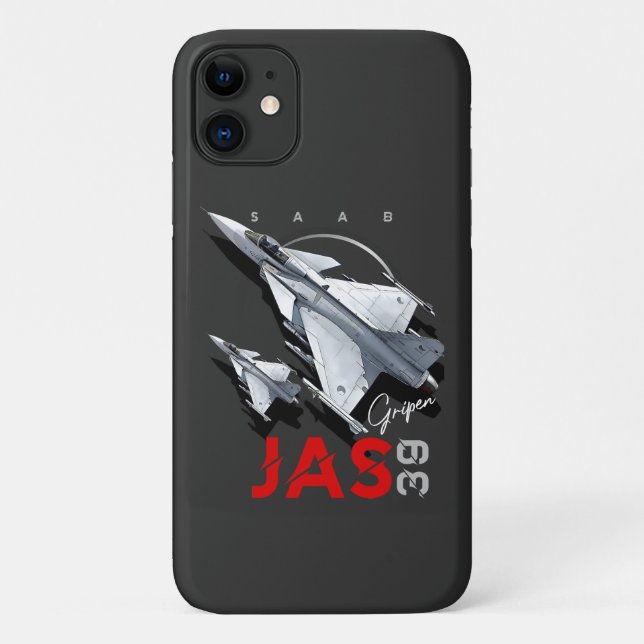Coques Case-Mate iPhone Saab JAS39 Gripen Swedish Fighterjet Aircraft (Dos)