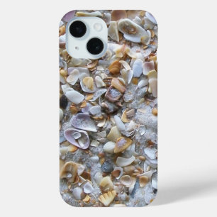 Coque Pour iPhone 15 Sable de plage et coquillages