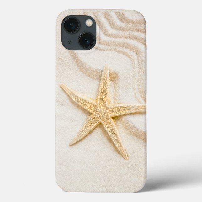 Coques Case-Mate iPhone Sable et Starfish couleur neutre naturelle (Verso)