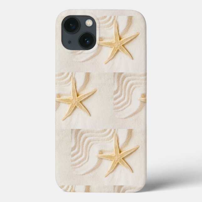 Coques Case-Mate iPhone Sable et Starfish couleur neutre naturelle (Verso)
