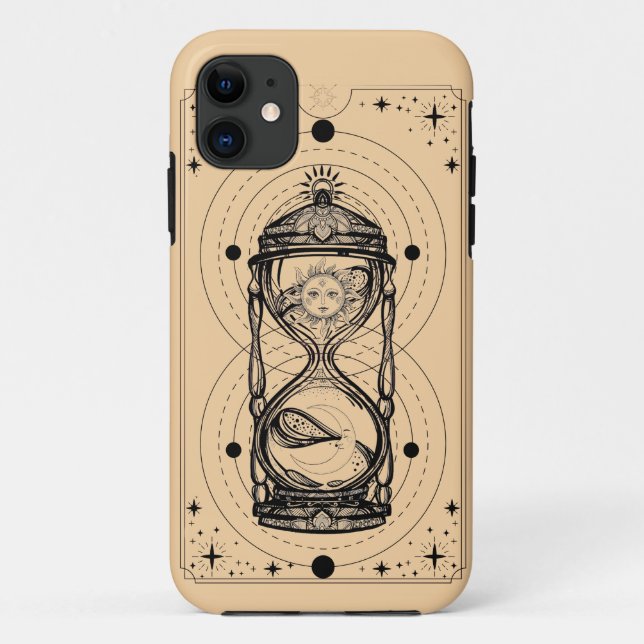 Coques Case-Mate iPhone Sable sablonneux temps soleil lune carte tarot (Dos)