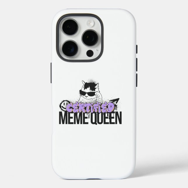 Coques Case-Mate iPhone Sacoche Queen Phone Mème Certifiée (Verso)